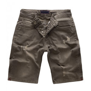 กางเกงยีนส์ขาสั้นผู้ชายสั่งทำสไตล์สตรีทแวร์สำหรับฤดูร้อน ขายส่งยอดนิยม OEM สินค้ามาแรง กางเกงยีนส์ขาสั้นผู้ชายรุ่นใหม่ล่าสุด - Product Image 4