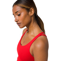Débardeur de yoga pour femme en 100 % nylon, respirant, avec soutien moyen, dos nageur, rembourré, pour le sport et la course, avec logo personnalisé