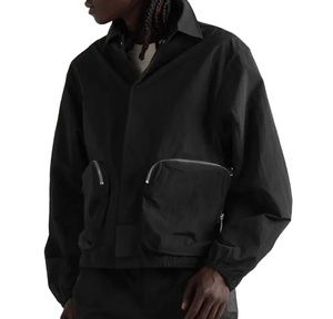 Personalizado impermeable de nailon ligero arrugado Cargo hombres ropa deportiva rompevientos chándal 2026 - Product Image 5
