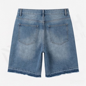 Nouvelle Tendance en Promotion : Shorts en Jean Homme de Haute Qualité, Taille Élastique, Prix Abordable, avec Strass - Product Image 2