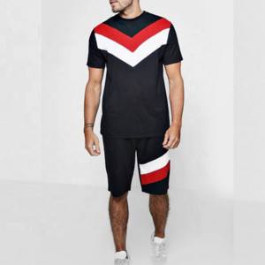 Ensemble de survêtement décontracté pour homme avec logo OEM, nouveau t-shirt à manches courtes et short, ensemble de survêtement uni de marque pour homme - Product Image 5