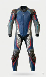 Traje de Motociclismo de Cuero Personalizado para Adultos, Chaquetas de Motociclismo de Cuero Genuino, Ropa de Motociclismo Transpirable de Secado Rápido - Product Image 2