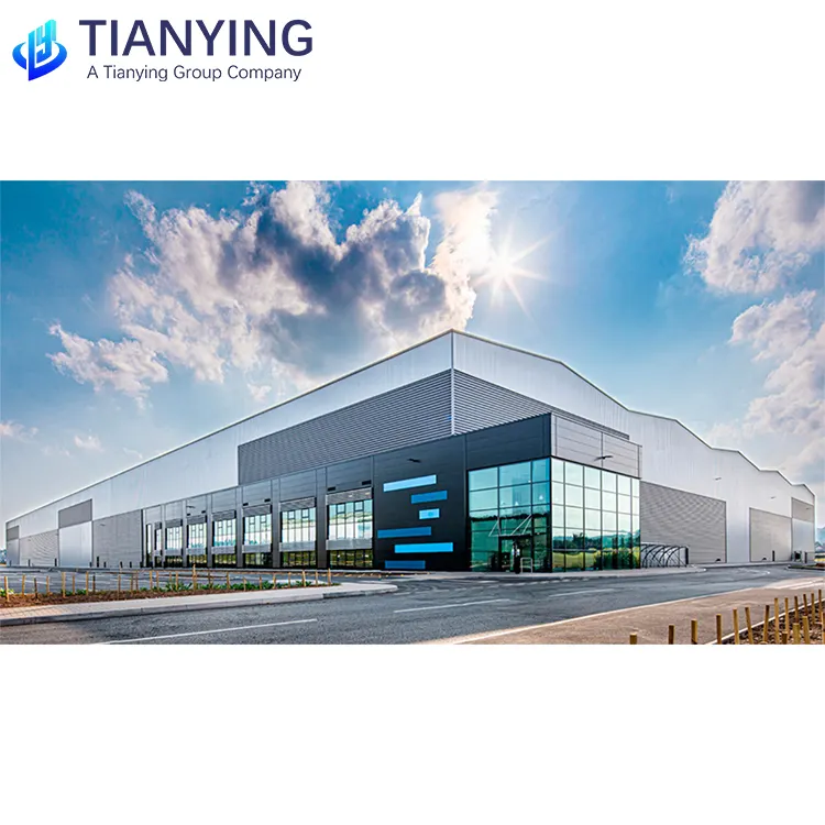 Bâtiment d'entrepôt de structure en acier préfabriqué moderne hangar meilleur prix d'usine