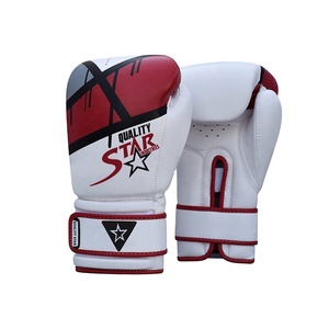 Boxing Gloves <b>Foam</b> <b>Padded</b> Shock Absorbing Hand Protection Boxing Gloves Custom Logo 100% PU Leather Boxing Gloves - Product Image 1