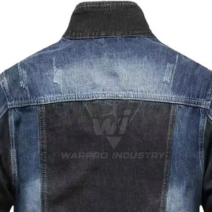 Veste en jean décontractée pour homme, en coton durable, vêtement d'extérieur élégant à manches longues, pour usage quotidien, veste en jean tendance pour homme - Product Image 3