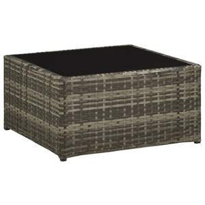 Juego de 4 Muebles de Patio Gris Oscuro, Colección Duradera para Comer al Aire Libre - Product Image 6