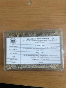 <b>Honey</b> Products Premium Vietnamese Honeycomb 100% Pure Raw Honeycomb From Vietnam Best Bee Farms for You/ Ms. Lima - Product Image 4