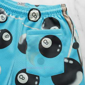 Shorts de football réversibles personnalisés unisexes à sublimation, séchage rapide, respirants, en maille, pour l'été, rugby, football, design fin - Product Image 6