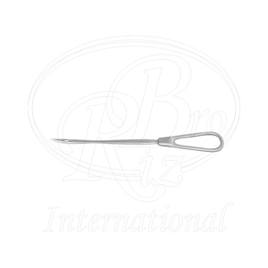 Aguja de sutura para prolapso de acero inoxidable, longitud total de 12 pulgadas, instrumento quirúrgico - Product Image 1