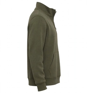 Sudadera Táctica Personalizada Verde Oliva con Cierre de Cremallera, Cuello Alto, Bolsillo Frontal, Forro Polar Grueso, Estilo Minimalista, Unisex, Venta al Por Mayor - Product Image 5