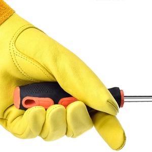 Hot Sale Long <b>Gardening</b> Work <b>Gloves</b> for <b>Ladies</b> Make Custom Design High Quality Leather Yellow Hand Safety Cactus Garden <b>Gloves</b> - Product Image 3