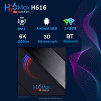Dispositivo de tv inteligente H96 Max H616, decodificador con android 10, 4g, 64gb, 1080p, 4K, BT, Google Play Store, Youtube, reproductor multimedia