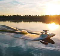 Tali PP Hollow Braided Rope Kekuatan Tinggi untuk Wakeboard dan Ski Air dengan Pegangan untuk Olahraga Air