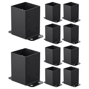 Staffe per Decking 4x4 Resistenti, 10 Pezzi, in Acciaio al Carbonio, Dimensione Interna 3.6x3.6 Pollici (91.44x91.44 mm) per Strutture in Legno e Acciaio - Product Image 1