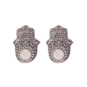 Support à encens en bois pour Agarbatti et Dhoop, avec incrustation étoile artisanale en laiton, support de Pooja et porte-bougie chauffe-plat pour Diwali - Product Image 2
