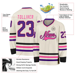 Maillots de hockey OEM USA, broderie personnalisée, fabricant et fournisseur de vêtements d'équipe de hockey sur glace - Product Image 6