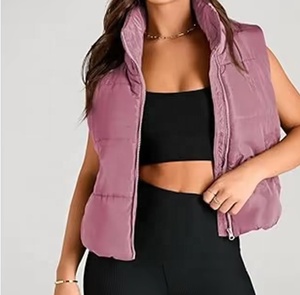 Material nuevos servicios chaleco ropa Puffer sin mangas abajo ropa a prueba de viento acolchado polar alta calidad transpirable chaqueta de mujer - Product Image 5