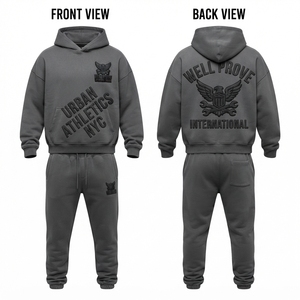 <b>Mens</b> <b>Burgundy</b> Heavy Fleece Waterproof Eco-Friendly Streetwear Tracksuit 380 GSM Polyester Rhinestone Custom Logo Bling <b>Hoodie</b> - Product Image 2