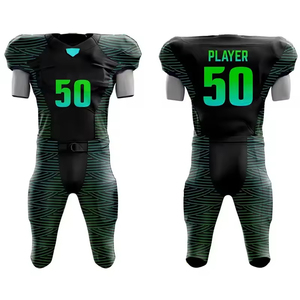 High Quality Custom Made American Football Uniform Best Selling Breathable Sets Short Sleeves Plus Size Feature - Product Image 6