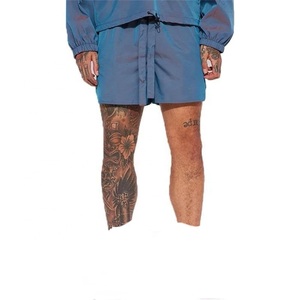 Wholesale 2026 Customized Unisex Printed Nylon Breathable Windbreaker <b>Suit</b> Wholesale Color Block Short Sets Full Zip Streetwear - Product Image 4