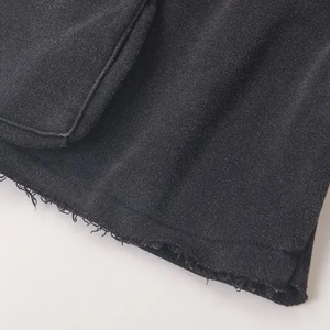 Men's Cotton Cargo Shorts Solid Color Drawstring Waist Mid Rise Casual Bermuda Shorts with Pockets Breathable Knitted Fabric - Product Image 5