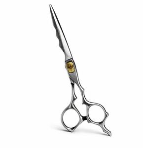 Ciseaux de coiffure professionnels 440C pour droitiers, manche moyen, bords ultra-affûtés, légers, pour barbier et salon de coiffure - Product Image 2