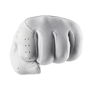 Golf Glove Left Hand Genuine Leather Non <b>Slip</b> Hook And Loop Closure Unisex White Sports Use - Product Image 5