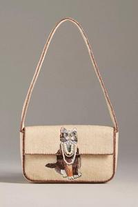 Floral Beaded Shoulder <b>Handbag</b> Embroidered Women Purse Lightweight Polyester <b>Bag</b> for Daily <b>Travel</b> - Product Image 6