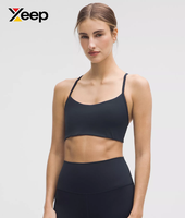 XEEP Soutien-gorge de sport pour femme de haute qualité XC-SB-153, uni, simple, respirant, bretelles réglables, coussinets amovibles, maintien élevé, séchage rapide