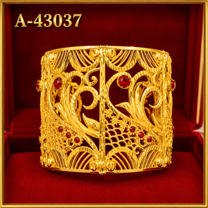 กำไลข้อมือเงินชุบแบบอินเดียโบราณ ดีไซน์ลายดอกไม้คลาสสิกสำหรับผู้หญิง A-43032 โดย MOLL JEWELLERS - Product Image 6