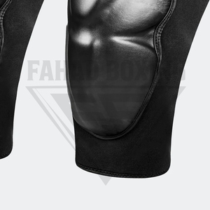 Protections coudes et genoux personnalisées OEM en cuir véritable, rembourrées et robustes pour l'entraînement sportif, MMA, Muay Thai, confort optimal - Product Image 6