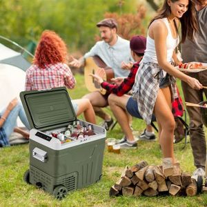Adjustable Range 12 Volt Portable Car Fridge Car <b>Refrigerators</b> - Product Image 1