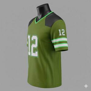 Vente en gros de maillots de football américain personnalisés avec nom et numéro, vêtements de sport d'équipe, chemise de style américain - Product Image 3