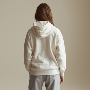 Robe Sweatshirt Longue à Capuche en Coton au-dessus du Genou, Décontractée et Confortable, Style Streetwear pour Femme, Vente en Gros OEM - Product Image 3
