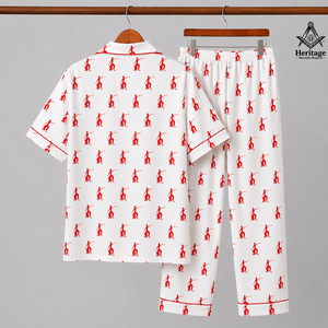 HMR Wholesale Summer Half Sleeve Delta Sigma for Sorority Top Print Milk Silk 2 Piece Women Nightwear - Product Image 3