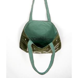 Handmade Velvet Embroidered Love Embroidery Tote <b>Bag</b> With Heart Pattern Large Shoulder Shopping <b>Bag</b> - Product Image 2