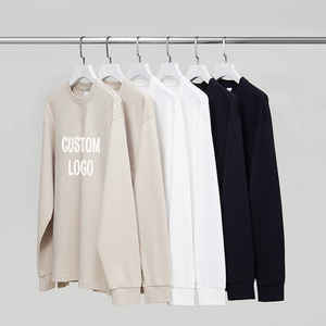 เสื้อยืดสตรีทแวร์แบบคัสตอม ปักลายด้านหน้า พิมพ์ลาย 3 มิติ แบบ DTG ขายส่ง ผ้าเทอร์รี่บุซับใน ทรงปกติ คอกลม ผ้าฝ้ายออร์แกนิค 100% - Product Image 1