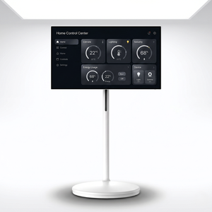 Écran de télévision intelligent <span class=keywords><strong>portable</strong></span> 27-32 pouces tout-en-un avec écran tactile et support <span class=keywords><strong>sur</strong></span> roulettes pour usage domestique en intérieur - Product Image 3
