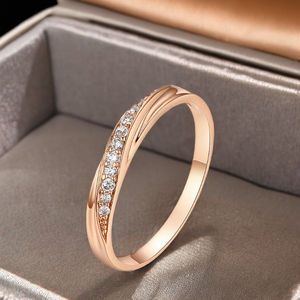 <b>Iced</b> 10K Gold Lab Grown Diamond Channel Set Unique Edge Band Unisex Wedding Engagement Half Eternity Luxury Fine <b>Ring</b> Party Gift - Product Image 5