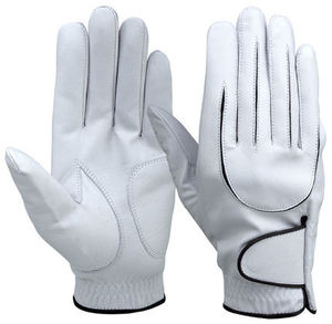 Guante de Golf Profesional para Hombre, Mano Izquierda, con Palma de Cuero Cabretta, Antideslizante, Dedos Completos, Correa de Muñeca Ajustable - Product Image 1