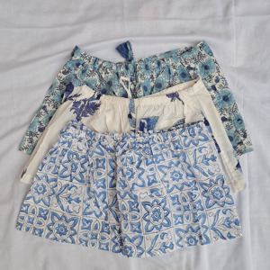 Short en coton imprimé sur mesure avec cordon de serrage et taille élastique, confortable pour le sommeil, vêtements pour femmes, vente en gros - Product Image 2