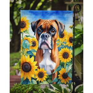 ธงศิลปะบ็อกเซอร์ลายดอกทานตะวันหลากสีสำหรับตกแต่งชานบ้านและลานสำหรับตกแต่งกล่องจดหมายและแบนเนอร์สนามสำหรับเตียงดอกไม้ - Product Image 3