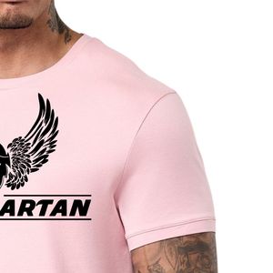 Men’s Light Pink Graphic Print T Shirt Crew Neck Short Sleeve <b>Athletic</b> Gym Workout Training Casual Sportswear Activewear Tee - Product Image 4