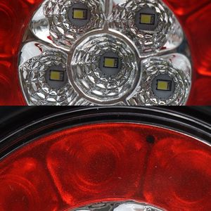 4 Pezzi Luci Posteriori Rotonde a LED da 4 Pollici con Anello in Gomma, 16 LED, 12V, Luce di Stop e Indicatore Bicolore per Rimorchi e Camion - Product Image 4