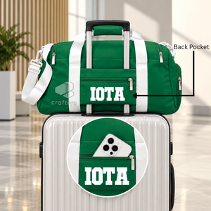 Bolsa de Viaje Deportiva con Compartimento para Zapatos, Marca Iota Phi Lambda Sorority, para Mujer, de Cordura, con Cierre - Product Image 5