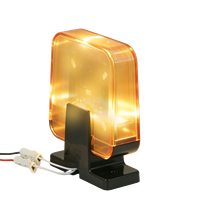 Luz de Advertencia Intermitente BISEN, 12~265V AC DC, Luz Estroboscópica LED de 4W para Sistema de Alarma de Seguridad, Barrera y Abridor de Puerta Automático