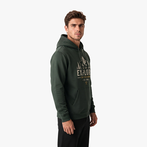 Sweat à capuche personnalisé pour homme en polyester imprimé, manches longues, style décontracté, avec poche avant, style streetwear - Product Image 3