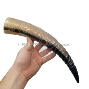 SH แตรดื่มวัวธรรมชาติขัดเงาของตกแต่งทางศาสนาสำหรับสัตว์คริสต์มาส - Product Image 1