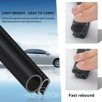 Joint d'étanchéité de porte de voiture Xinhong sur mesure avec bulbe latéral, profilé en U EPDM composite triple, bande d'étanchéité anti-poussière XHQC-EPDM