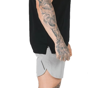 Débardeur à capuche sans manches pour hommes, en molleton de coton épais, pour musculation et entraînement en salle de sport, coupe ajustée, personnalisable OEM, marque privée - Product Image 5